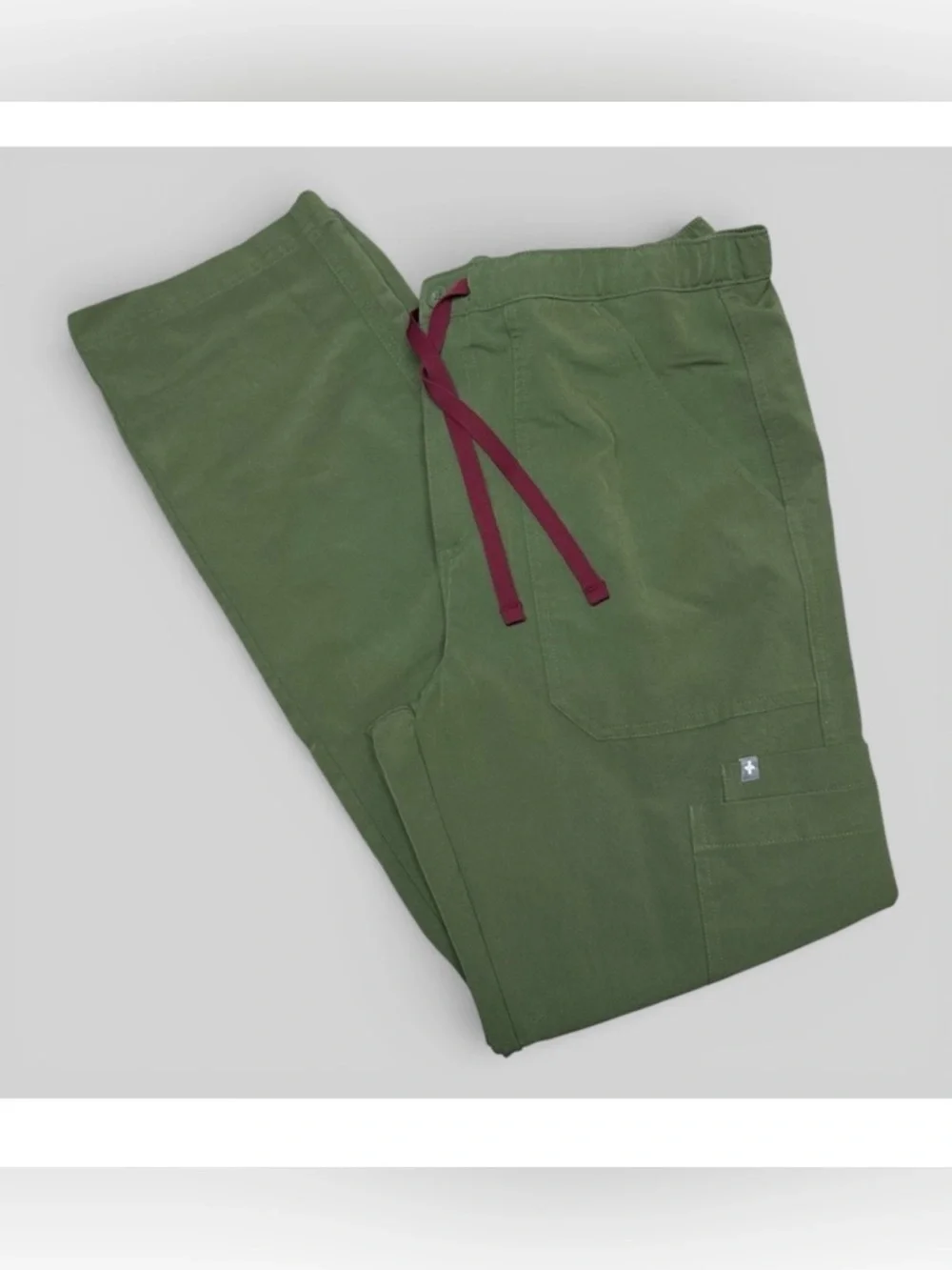 Figs Cairo Straight Leg Scrub Pants Martini Olive Special Edition Size Medium M